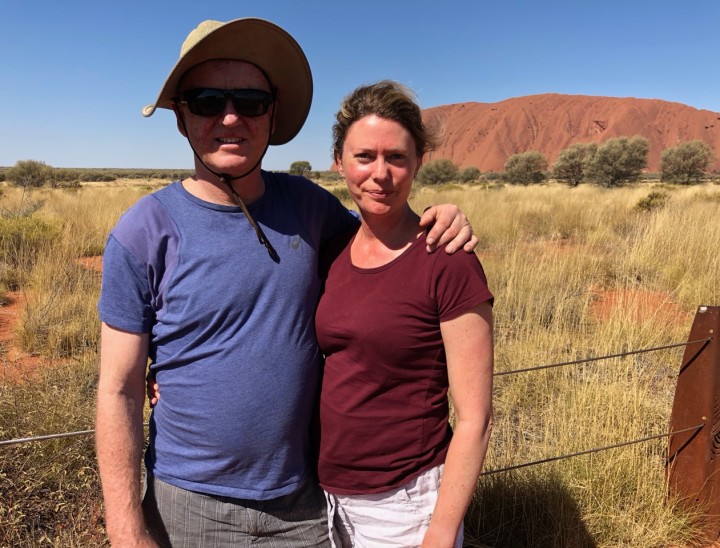 First sight of Uluru